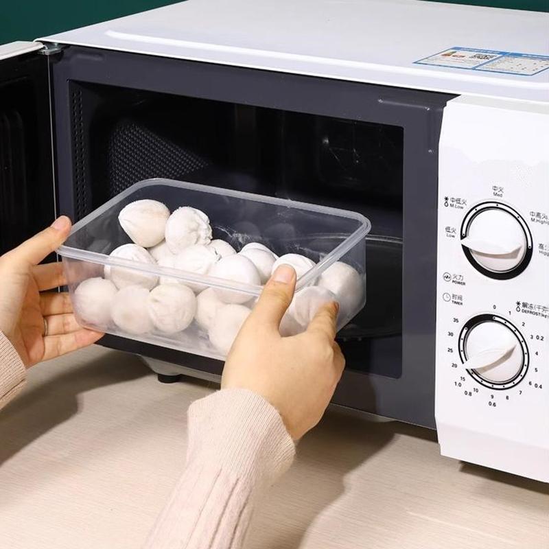 550/1000/1500/2500ml Kühlschrank Lebensmittelaufbewahrungsbox mit Kunststoffdeckel Vorbereiten Lebensmittel Frischhaltebox Picknickbox