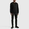 Stone Island FW22 Loose Fit Solid Color Crew Neck Sweatshirt Men sweatshirt Black 771561720-V0029