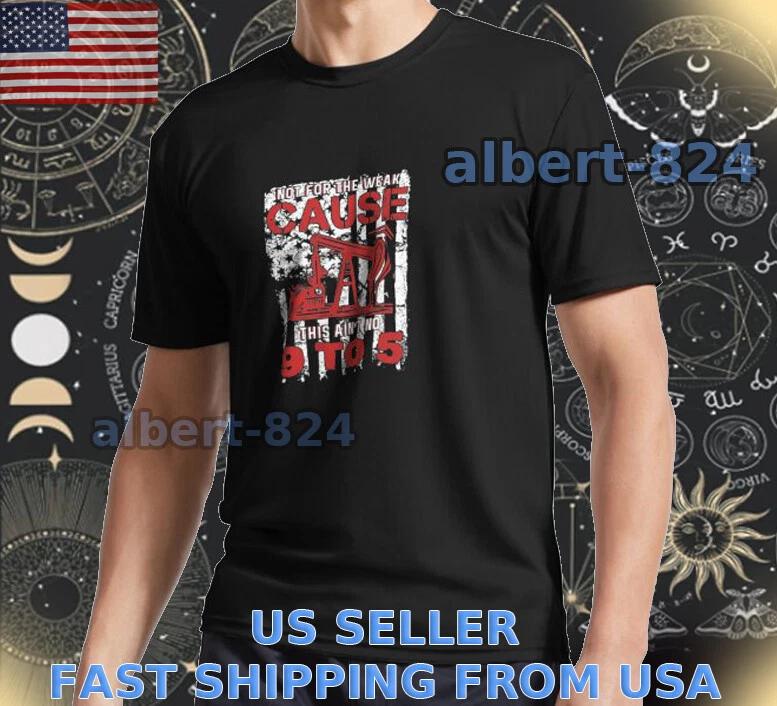 NEW SHIRT OIL RIG FLAG GAS AND OIL LOGO T shirt FUNNY AMERICAN SIZE S TO 5XL L