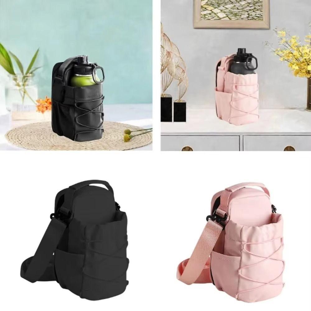 Large Capacity Water Bottle Sling Bag Magnetic Crossbody Sports Bag Gym Bottle Bag  Gym