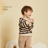 Boys' and Girls' Fleece-Lined Half-High Collar Sweater: Autumn/Winter Korean Style Warm Knitwear