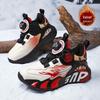 Boys' Youth Basketball Shoes 2025 - Winter Velvet, Thickened Cotton, Non-slip, Trendy Running Sports Shoes