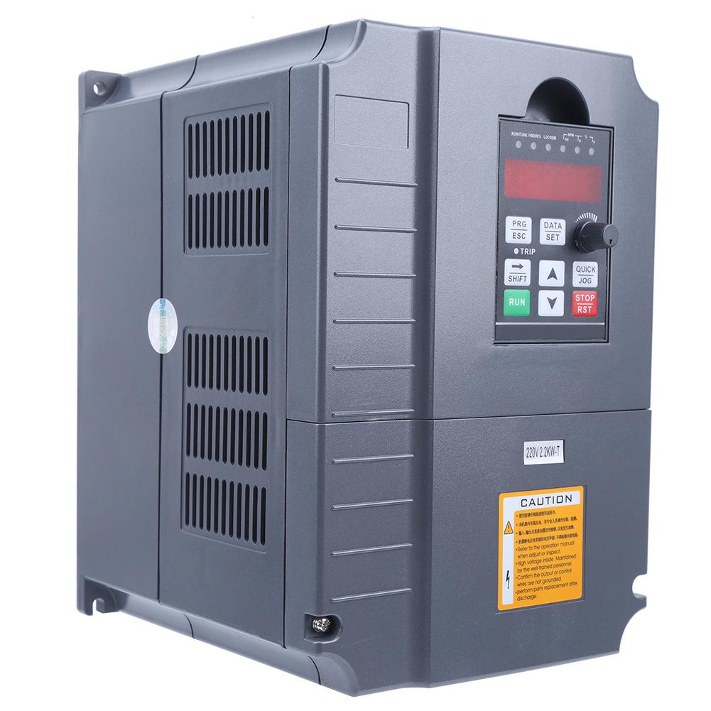 Inverter SinglePhase 220V Input 3Phase 380V Output 2.2KW Boost Motor Controls GT2R2G2T