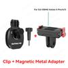 Motorcycle Windshield Clip Mount for Go Pro 13 12 11 10 9 8 7 DJI OSMO 360 Action 4 5 Pro Insta 360 X5 X4 Go 3S ACE Pro 2 Camera