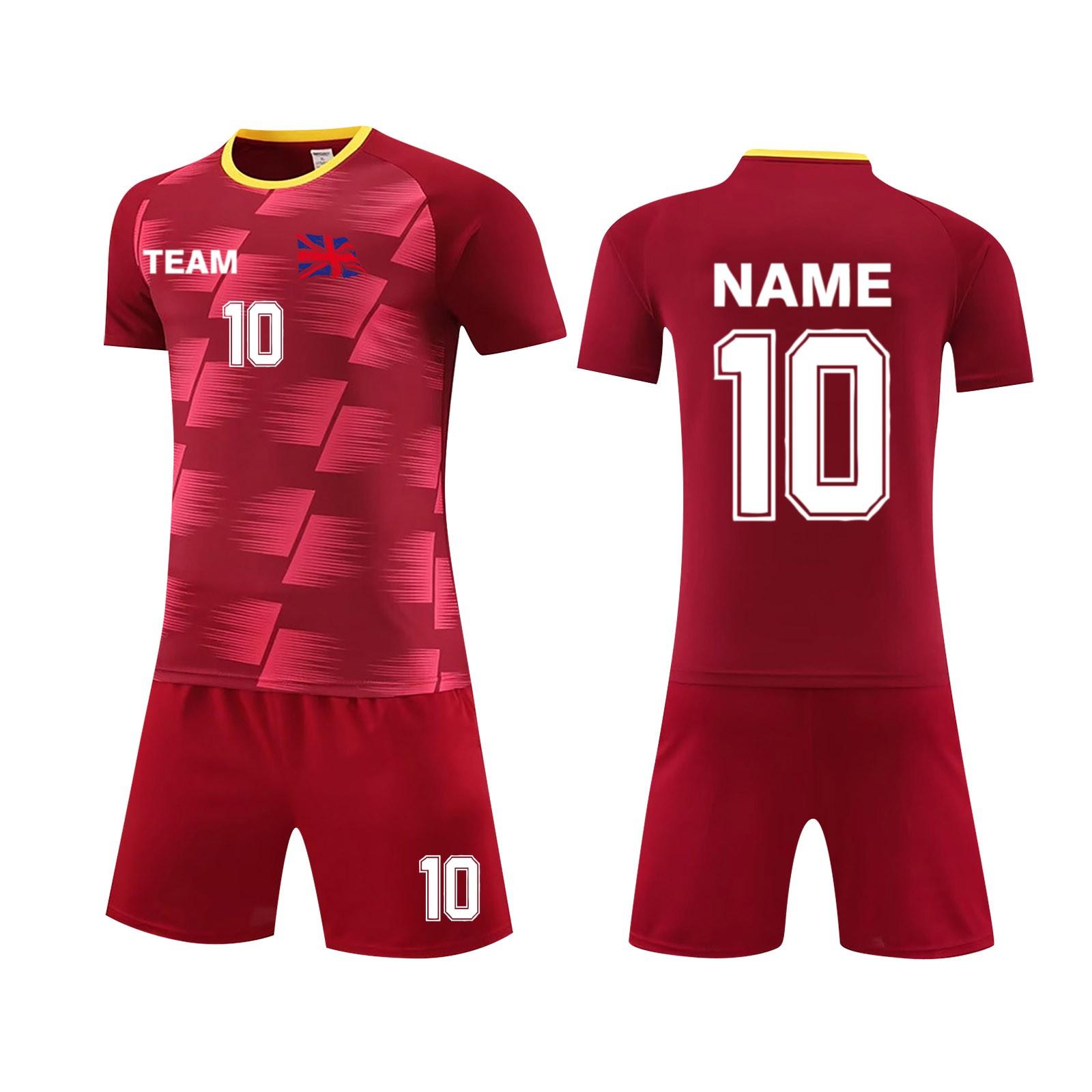 

Изготовленная на заказ футбольная форма из двух частей для взрослых и детей своими руками 3XL киноварь