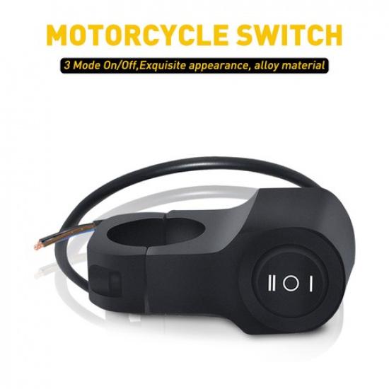 7/8 Handlebar ON OFF Motorcycle Switch ATV Motorbike Headlight Fog Spot Light