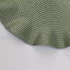 6Pack Round Placemats Solid Color Ruffles Woven Washable Table Mats for Dining Table Heat Resistant Non-Slip Kitchen Accessories
