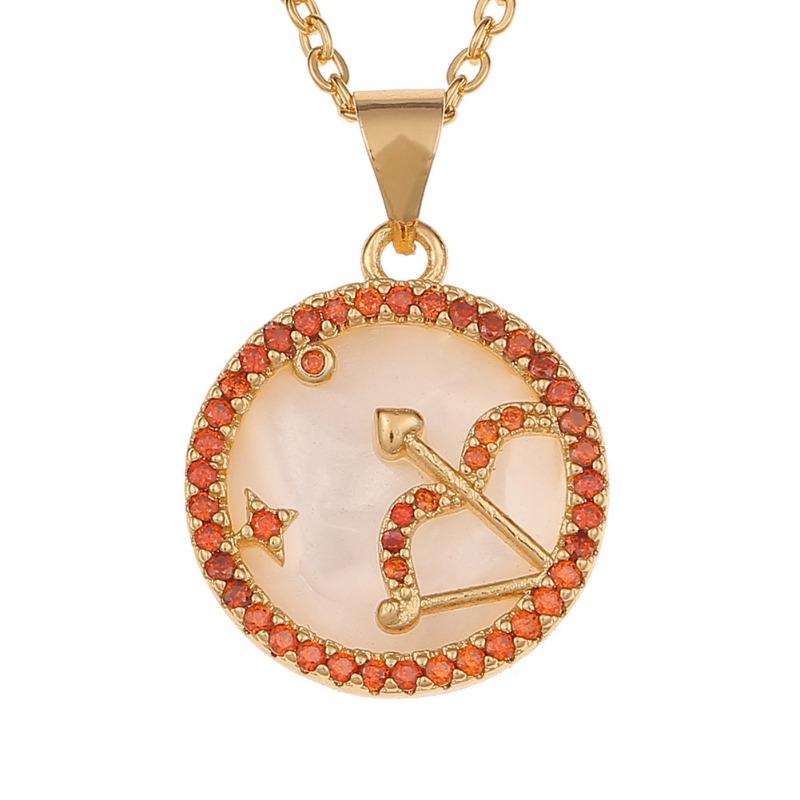 12 constellation fritillary jewelry pendant niche style creative twelve constellation necklace