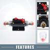 A ABSOPRO Car Circuit Reset Breaker 60A DC 12-48V Circuit Breaker Fuse Holder Car