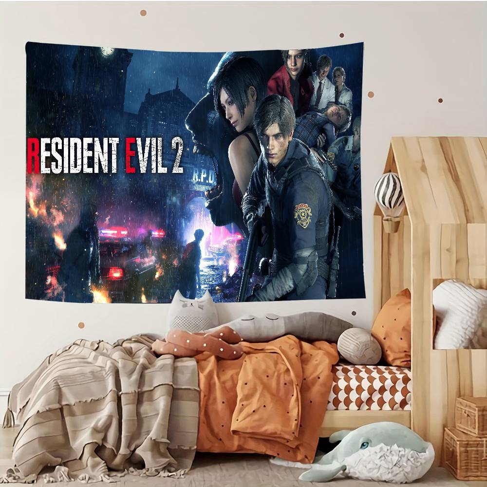 RResident Leon Kennedy Evil Tapestry Customizable Tapestries Of Various Styleswall Hangings Celebrity Printing Wall Hangings