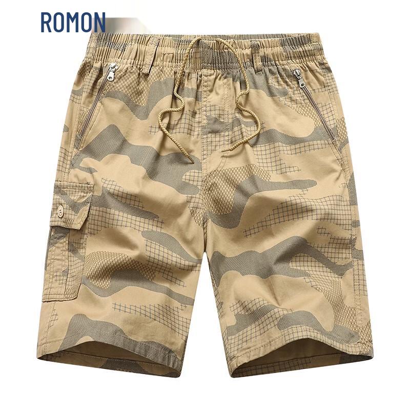 Romon Men s Loose Fit Summer Cargo Beach Shorts 4XL