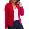 Business Jacket Suit Plus velikost Open Front Blazer All-match Polyester Business Jacket Suit