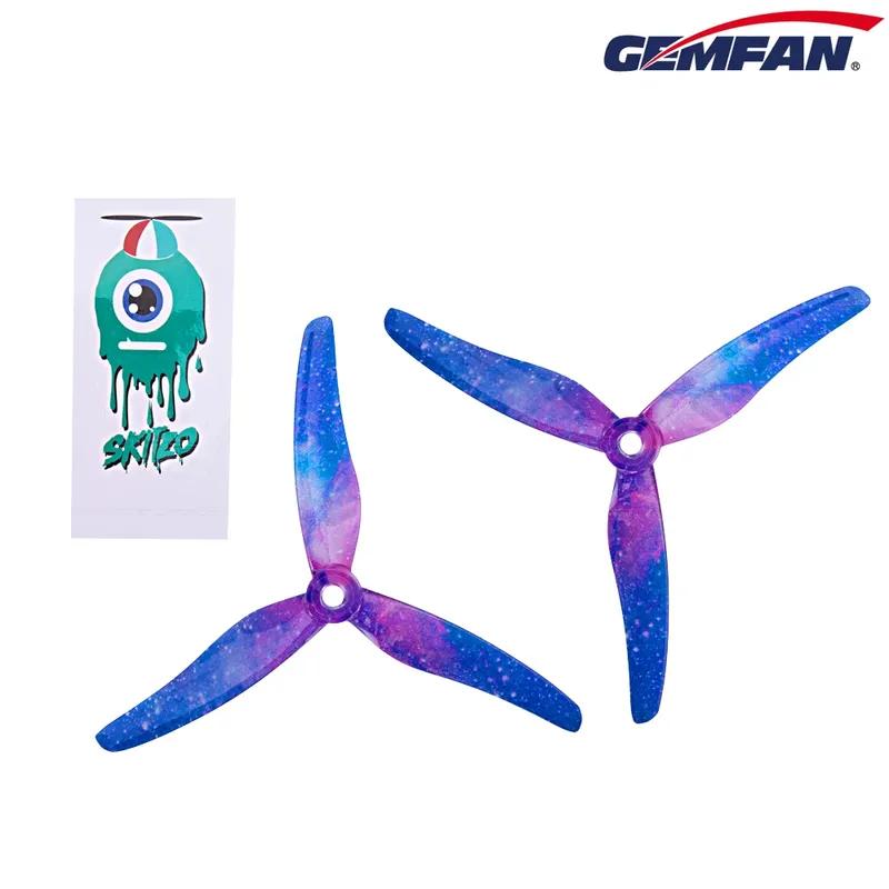 24 pcs/ 12 pairs Gemfan 51433 5inch 3 blade tri-blade Propeller Props Compatible Brushless Motor for FPV Racing Drone 51466