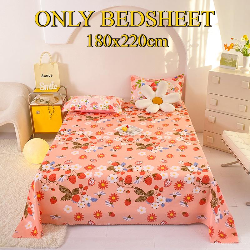 Bettlaken Hautfreundlich Gebürstet Verdickt Doppel Einzelbett Mehrspezifikationslaken für Alle Jahreszeiten