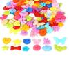 Colorful Plastic Button Set: Heart, Star, Butterfly, Round - DIY Jewelry Craft Accessories