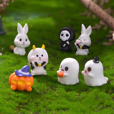 The "Ghost of Death" Series of Small Bonsai Ornaments Mini and Cute Little Rabbit Ghost Ornaments
