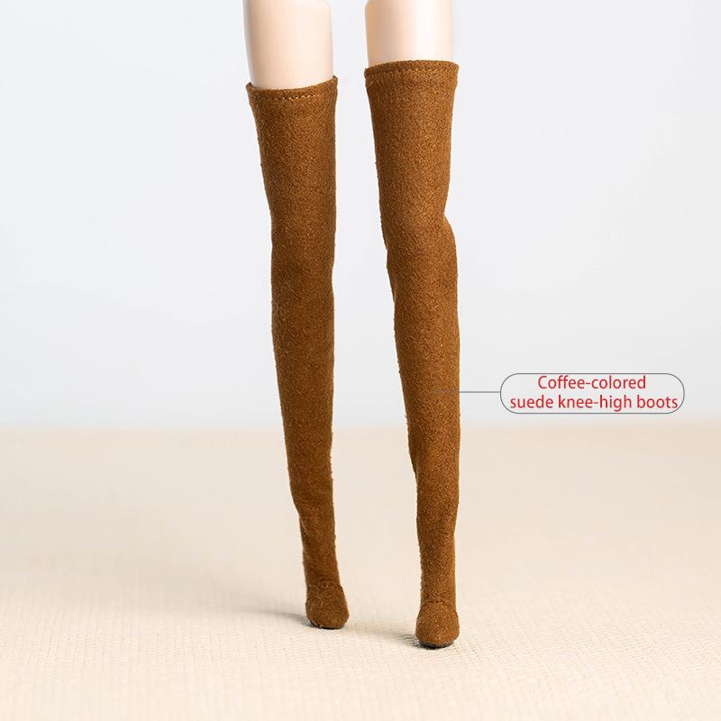 Supermodel Xianxian Toy Doll Shoes Handmade Boots Suede Knee-High Boots Fashion 1/6 Doll Shoes Toy Accessories For Fr2 30Cm Doll