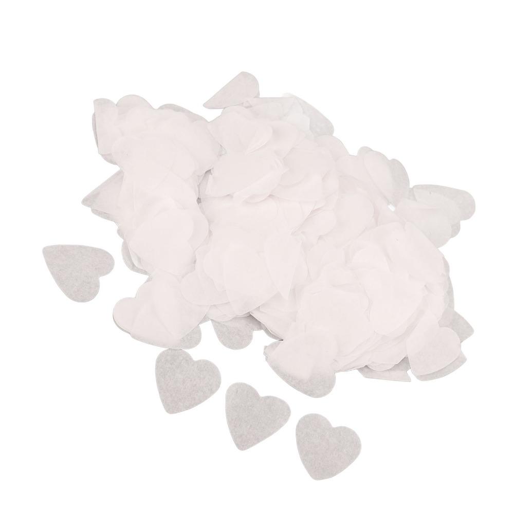 10000PCS White Heart Tissue Paper Confetti 17g Paper Party Table Scatter  DIY Crafts