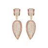 Luxenter Amethyst Zirconia Earrings On 18k Yellow Gold - Halek
