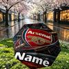 Custom Name Personalized Arsenal F.C Print Umbrella, Auto Open Close, 8‑Rib Sturdy Frame, Commute Camping Hiking Use, Birthday Gift