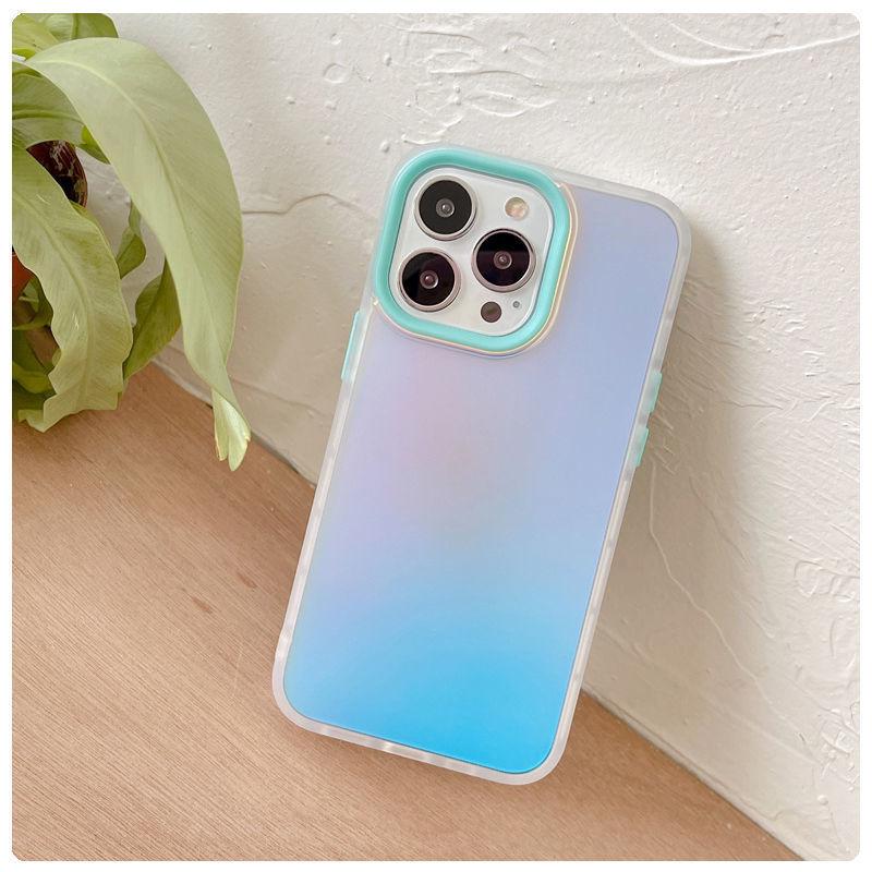 Applicable To Apple 16 Gradient Laser Phone Case Matte IPhone 15 ProMax Anti Fall 14 Anti Fall 13 Protection Case