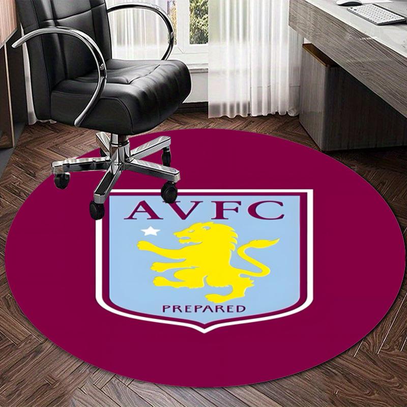 Personalized Aston Villa Round Chair Office Rug - Perfect for Mat, Office Chair & More - Ideal Gift for Birthdays and Holidays