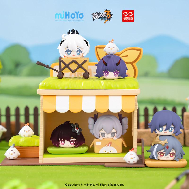 Honkai New Impact 3 Farm Story Series Stackable Trading Figures Anime Peripheral Desktop Decor Collectible Toys