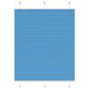 VidaXL Store Plissé Bleu 110x150 Cm Largeur Du Tissu 109,4cm Polyester, Store Plissé De Fenêtre, Store Accordéon, Store 4015196