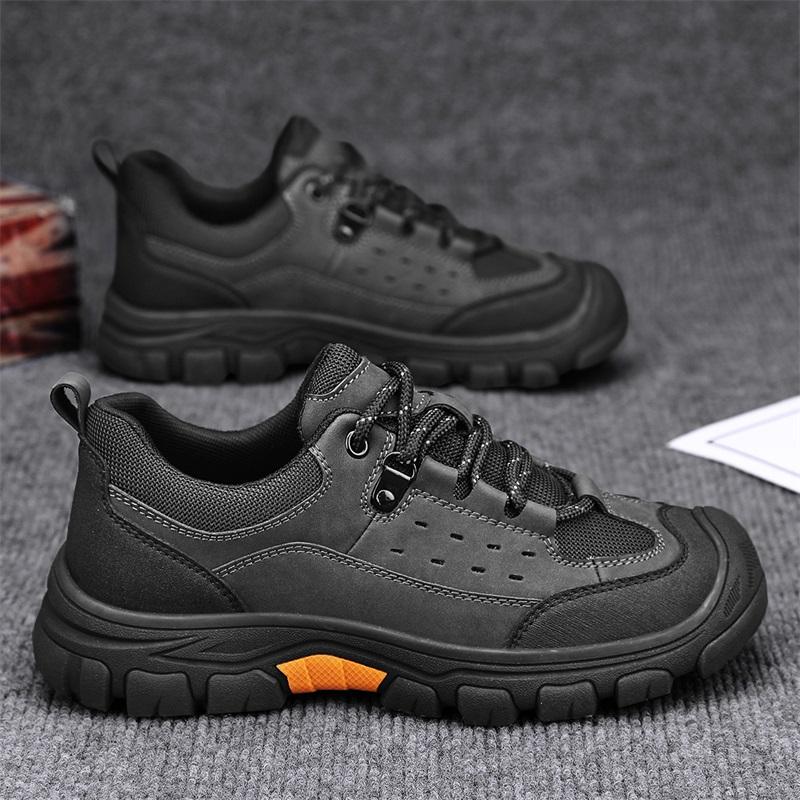 

High Quality Men Hiking Shoe Wear-resistant Non-slip Outdoor Sports Sneaker Rock Climbing Trekking Hunting Genuine Leather Shoes 46