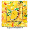 50-Piece Waterproof Mango Cartoon Fruit Stickers for DIY Laptop and Journal Decoration