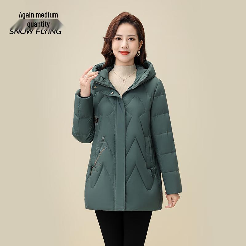 

SNOWFLYING Men s Hooded Loose Fit Duck Down Jacket XL