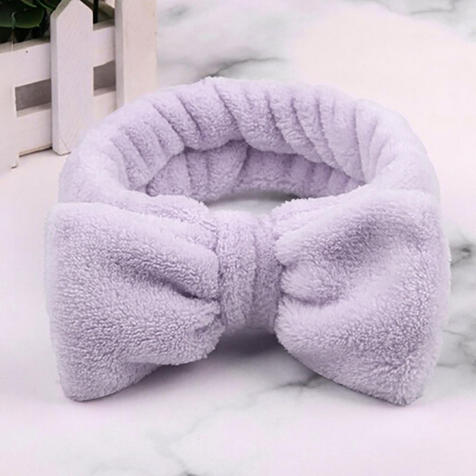 

Модная бархатная повязка для волос с однотонным бантом, женское кольцо для волос, обруч для девочек, повязка на голову для девочек One Size фиолетовый