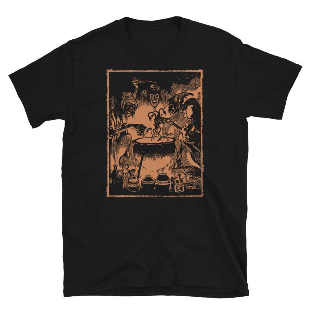 Three Witches Around Cauldron Unisex T-Shirt