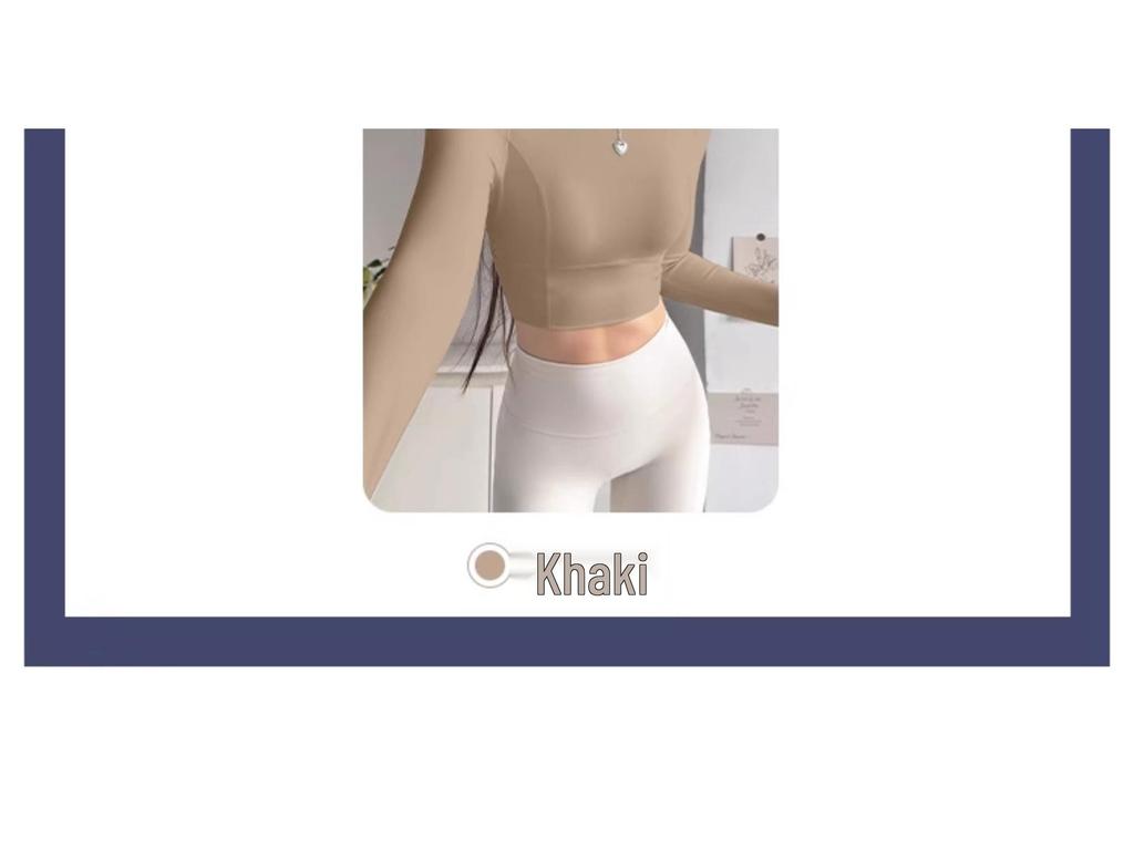 Women's Slimming High-Neck Yoga Suit with Chest Pad - Long Sleeve for Running & Pilates