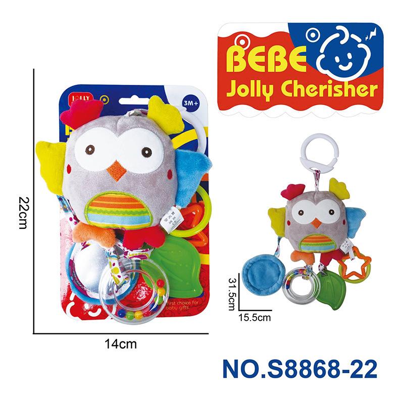 

Младенец Успокаивающий Прорезыватель Плюшевый Животное Музыкальный Мобиль Игрушка