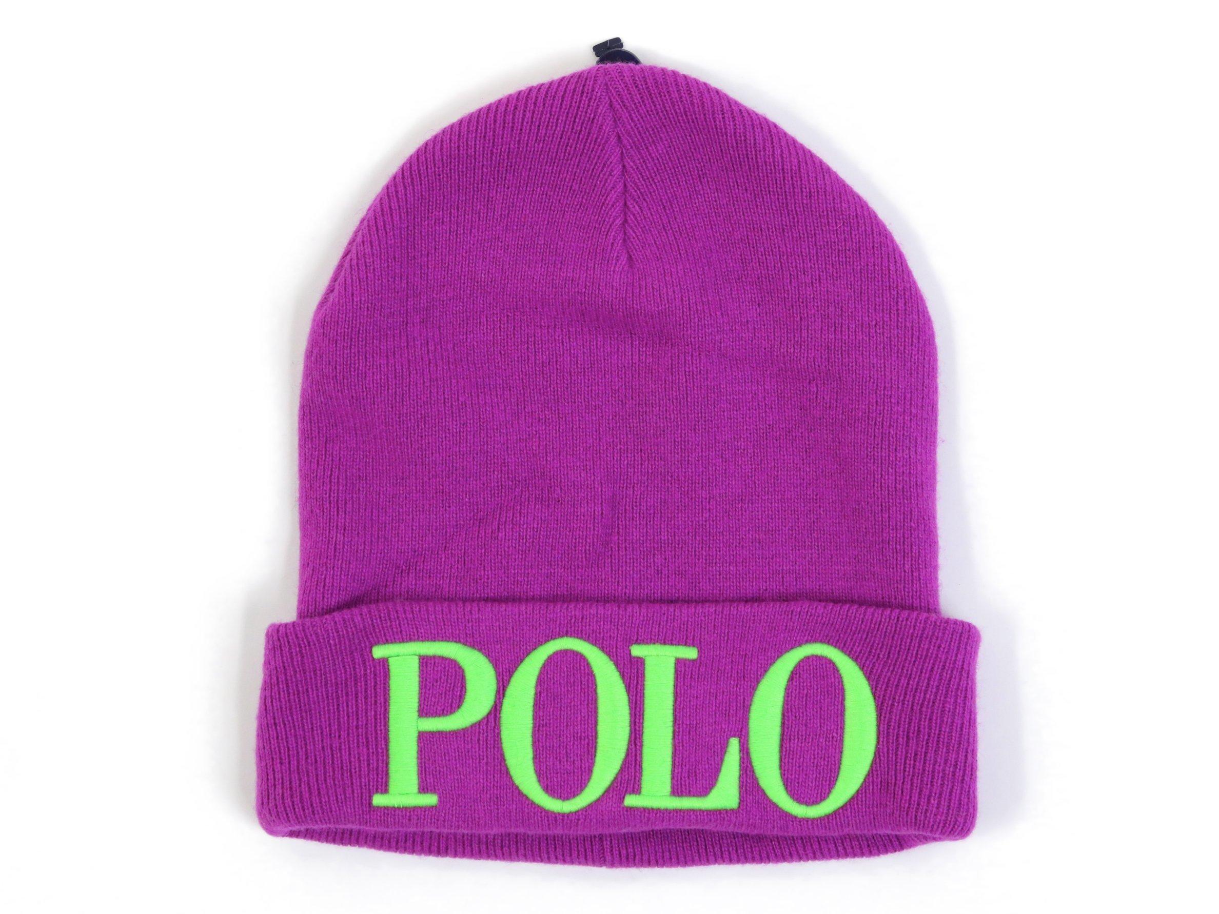 

Вязаная шапка с логотипом Ralph and POLO (Поло Лорен) Мужской Женский 0108686-ФИОЛЕТОВЫЙ [Б/У]