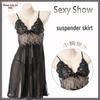 Lace Nightgown - European & American Sexy Embroidered Women's Sling Dress