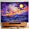 Large Cosmic Galaxy Sunset Cloud Tapestry Wall Hanging Boho Sky Nebula Abstract Art Home Decor Decoration