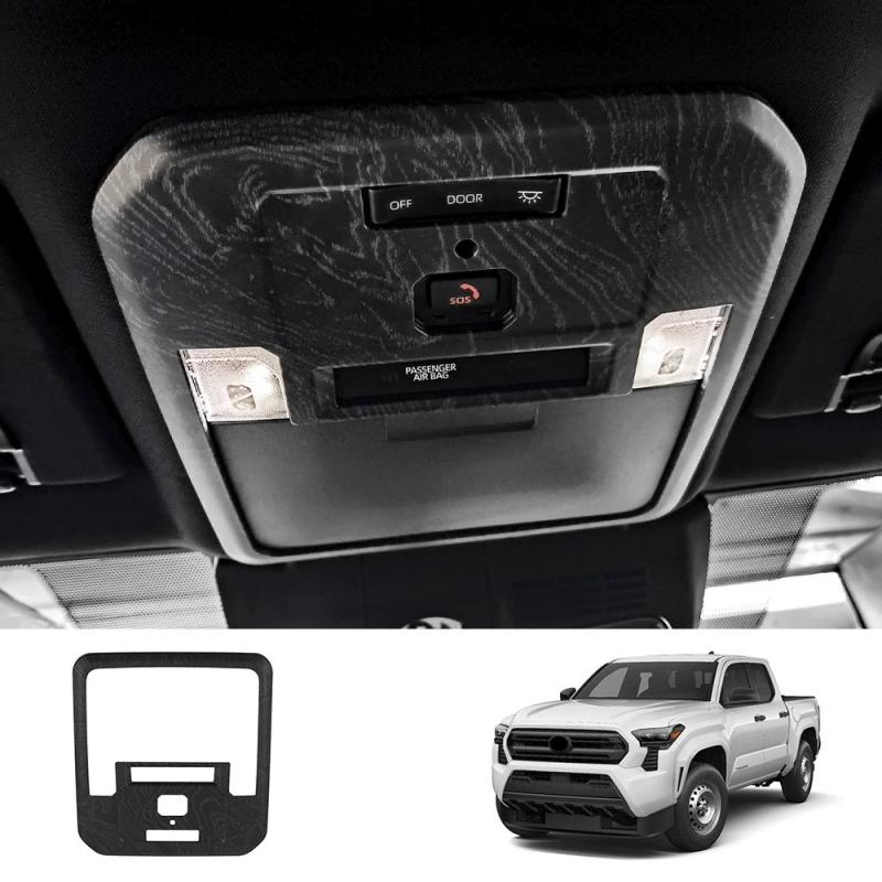 LHD For TOYOTA TACOMA 2024 2025 ABS Black Wood Central control window lift center control gear shift panle meter AC vent cover