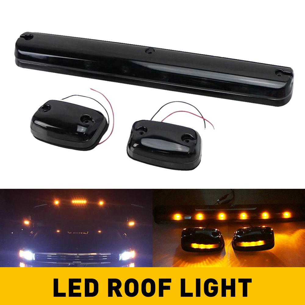 

3Pcs Amber LED Cab Roof Marker Light Assy For Silverado Sierra 2500HD 3500HD Chevy GMC 1500 2500 3500 2021 2020 2019 2018 2017 янтарь