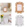 Bilderamme Antikk Fotoramme Liten Fotoramme Ornamentert Klassisk Bordplate Fotoramme Foto Bildeholder for Skrivebord Gave