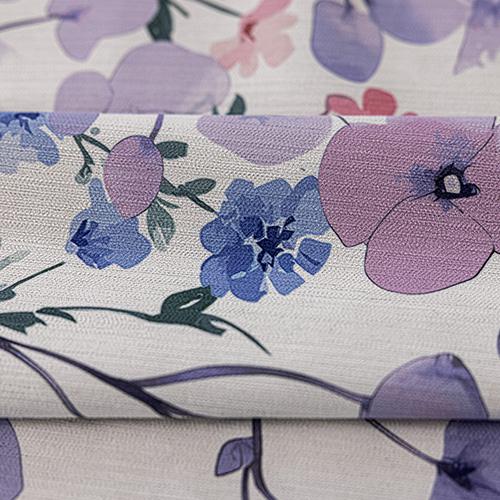 

1PC LOZUJOJU Gentle and Romantic Style Blackout Curtains Purple Floral Print Curtains for Bedroom Living Room Balcony Window for Home Decor W100cm x L130cm