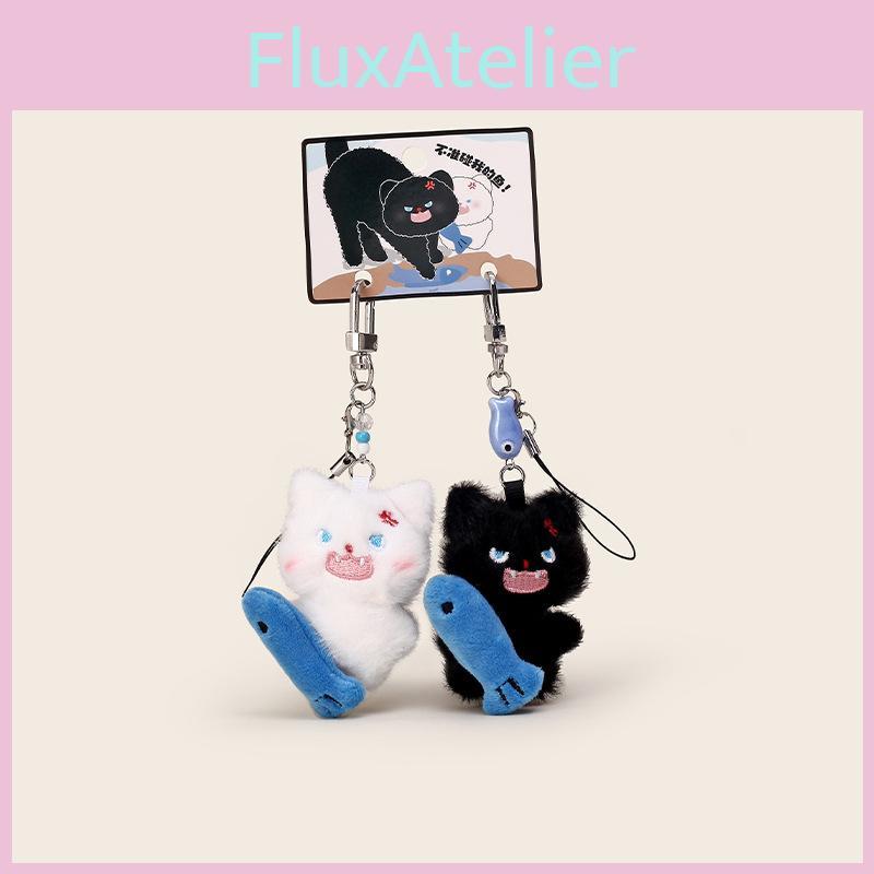 Fish Cat Plush Keychain With Cute Anime Style For Bags And Keys