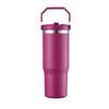 Leakproof Insulated Cup 30oz Large Capacity Water Bottle with Handle/Straw Colorful Tumbler Gift for Travel Car Office Workout