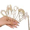 7 Pcs Chinese Hair Sticks Retro Hairpin Flower Hair Chopsticks Vintage Hanfu Pins Headdress Classic Hair Fork for Women Girls