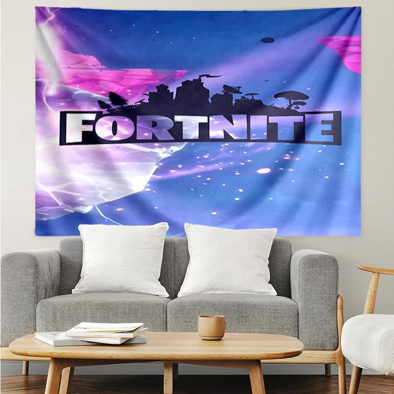 F-Fortnite game Tapestry for Bedroom Aesthetic Classroom Tapestries Wall Hanging for Living Room Dorm Office,Ideal Creative Gift