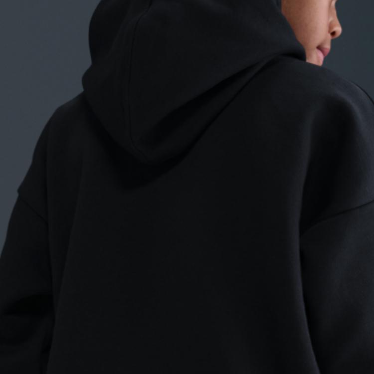 Nike Mikina Glitch Jednobarevná Přes hlavu Volný střih Děti Dětské mikiny HV0508010