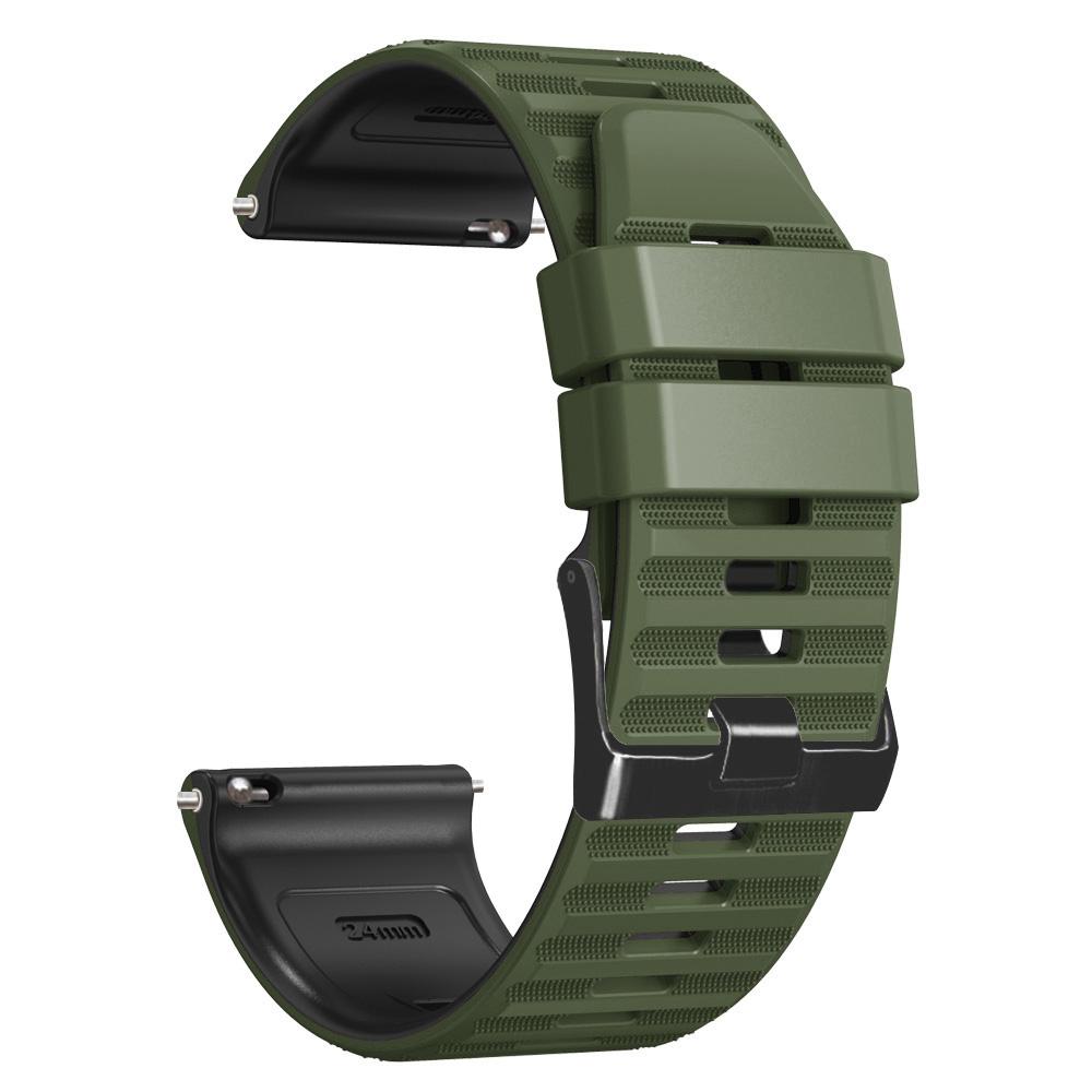 Silikonový 24mm řemínek pro hodinky Ticwatch Pro 5 Enduro/Atlas/Zeblaze Ares3 pro chytré hodinky Garmin Venu X1 Řemínek Náramek Řemínek na hodinky