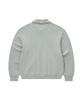 COVERNAT Collared Half-Zip Sweatshirt Melange Gray
