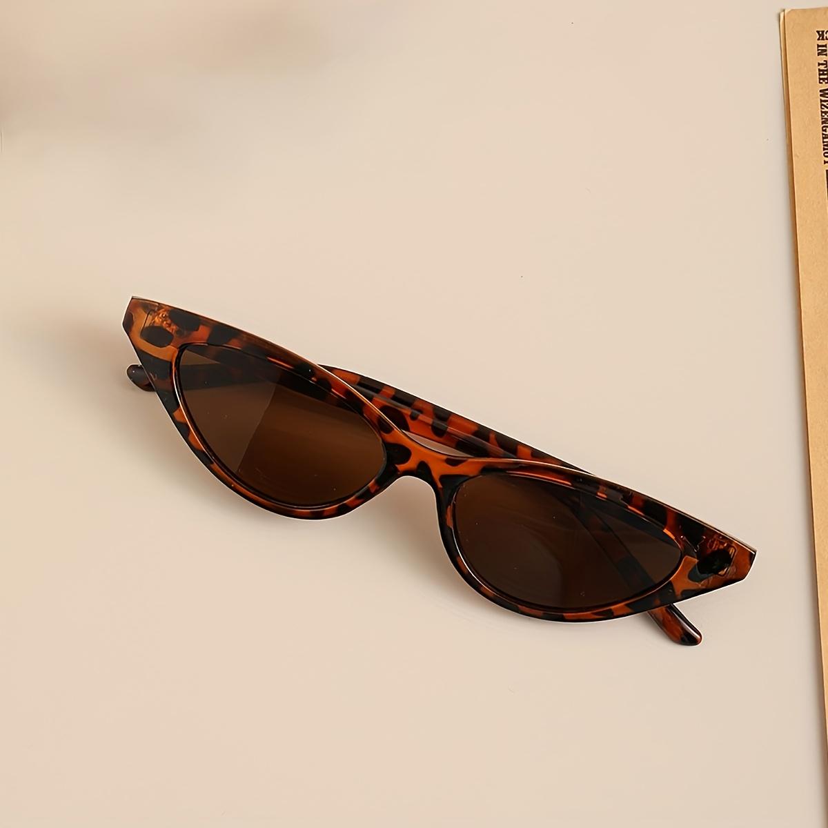 

Small Cat Eye Sunglasses Women Cute Skinny Cat Eye Eyewear Retro Vintage Narrow Cateye Sunglasses black цветной печати леопарда